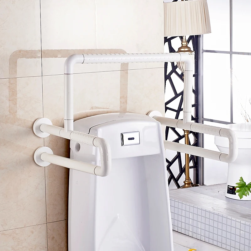 Urinal Handrail Nylon Strap Leg Safety Handrail Rod Toilet Urine Cup Handrail Elderly Railing