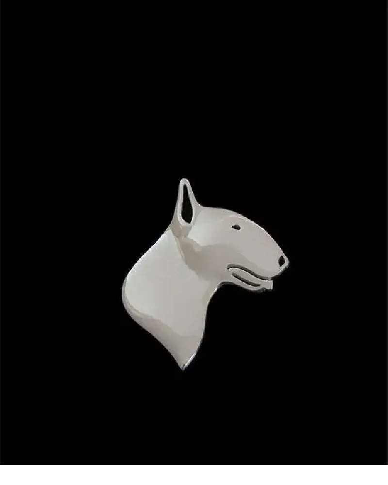 Bull Terrier side face Brooch