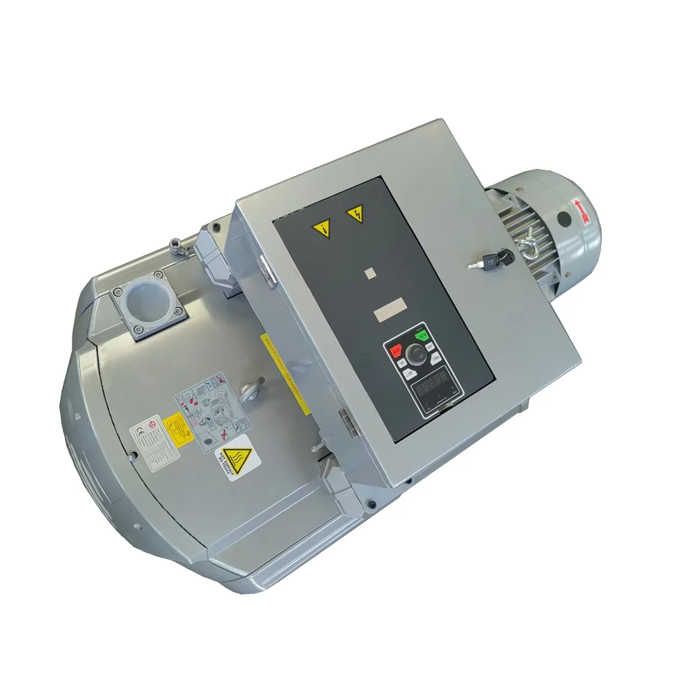AIROW Golden Bridge VFD Dry Rotary Vane Vacuum Pump Single Phase 220V CNC Oilless Vacuum Pump for Wooden CNC