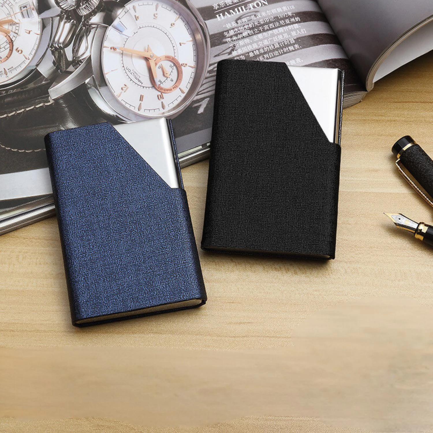 

1PC Men's Stainless Steel Business Card Box Card Box Business Card Holder Aluminum Alloy Business Card Holder