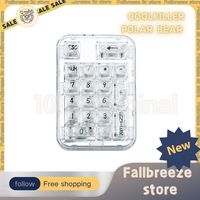 Coolkiller Polar Bear Number Keypad Mini Portable Pad 19keys 3Mode Transparent 2.4g Wireless Type-C Pad Custom Numeric Keypads