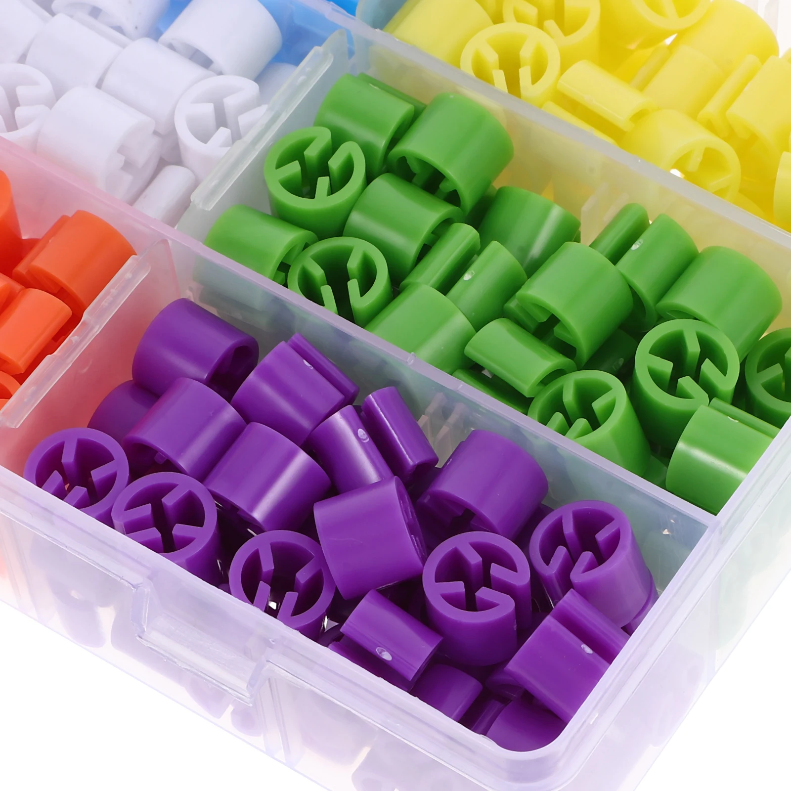

405 pcs Storage Box Garment Hanger Marker Tags Plastic Coding Size Sale Mini Hangers Wardrobe Closet Organizers Clothes Storage