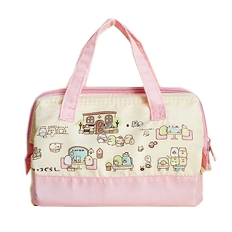 New Cute Anime Sumikko gurashi Women Thermal food door bag Kids Children Lunch Bags Handbags