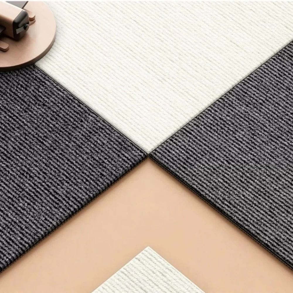 10pcs 30x30cm Self-Adhesive PET Felt Acoustic Panel Cut Groove for Sound Absorption Sound Proof Home Studio Office DIY - view 3