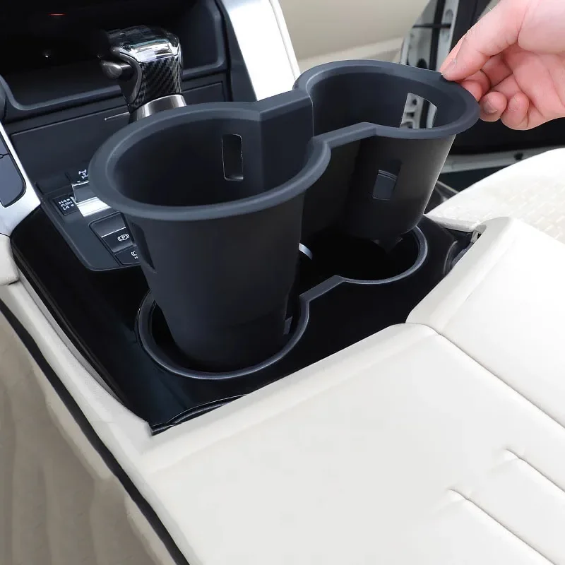 

Silicone Cup Holder Door Pocket Insert Pad Cover for Land Cruiser 300 2022 2023 Accessories LC300