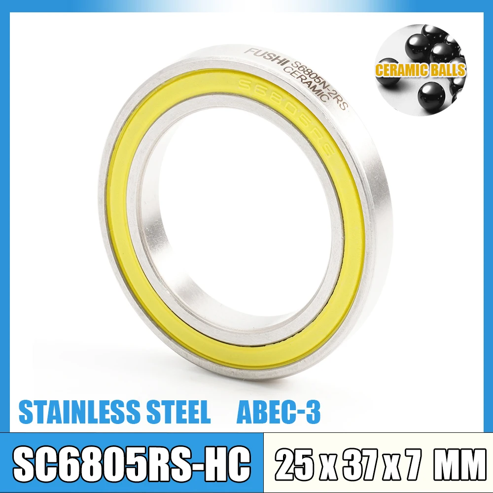 1 قطعة محامل قوس سفلي 6805RS 6806RS MR2437RS 6805N R12RS دراجة الهجين كرات سيراميك إصلاح أجزاء ل دراجة الطريق الجبلية 2RS #6