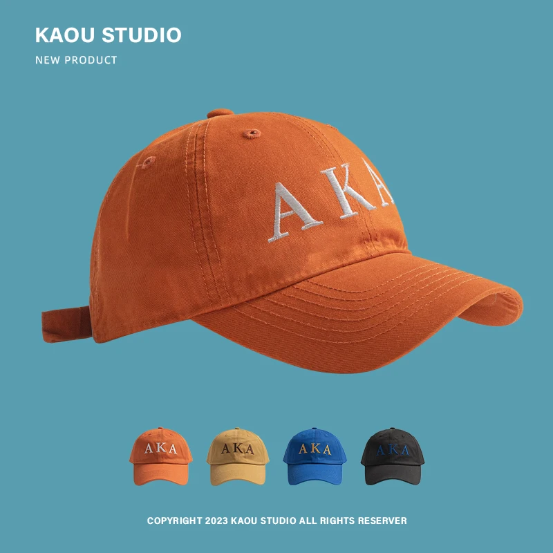

baseball cap show their faces small soft top spring and autumn versatile sunshade men's peaked cap traveling and shopping