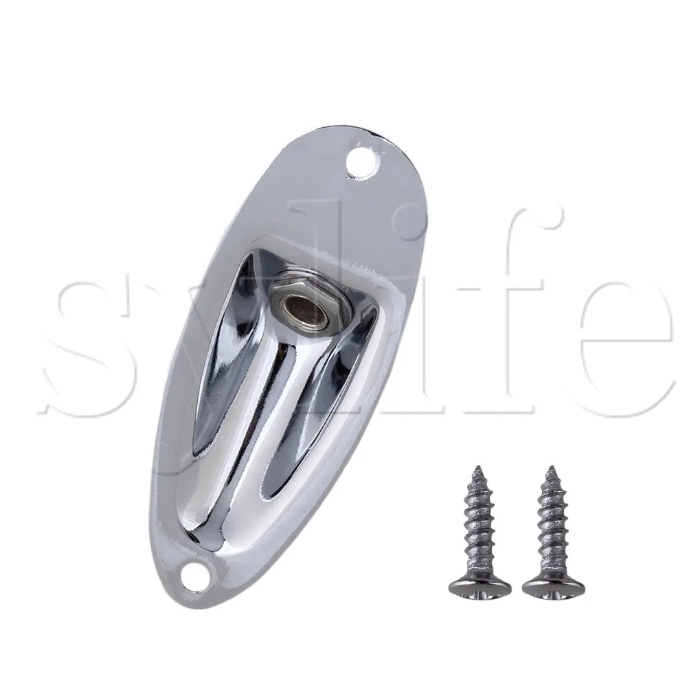 Chrome Boat Output Jack Plate Socket for Electric Guitar