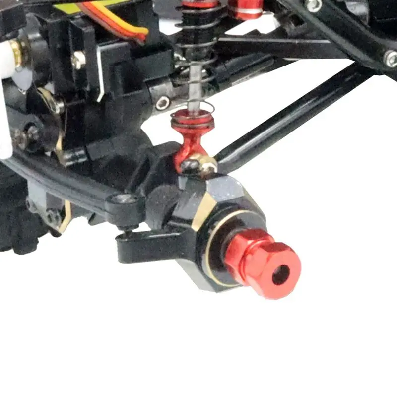 

(SPOR) Для SCX24 AXI 90081: Металлические колесные диски + шины + шестигранные адаптеры + ключ + 4 противоскользящих колпачка для винтов, аксессуары для тюнинга