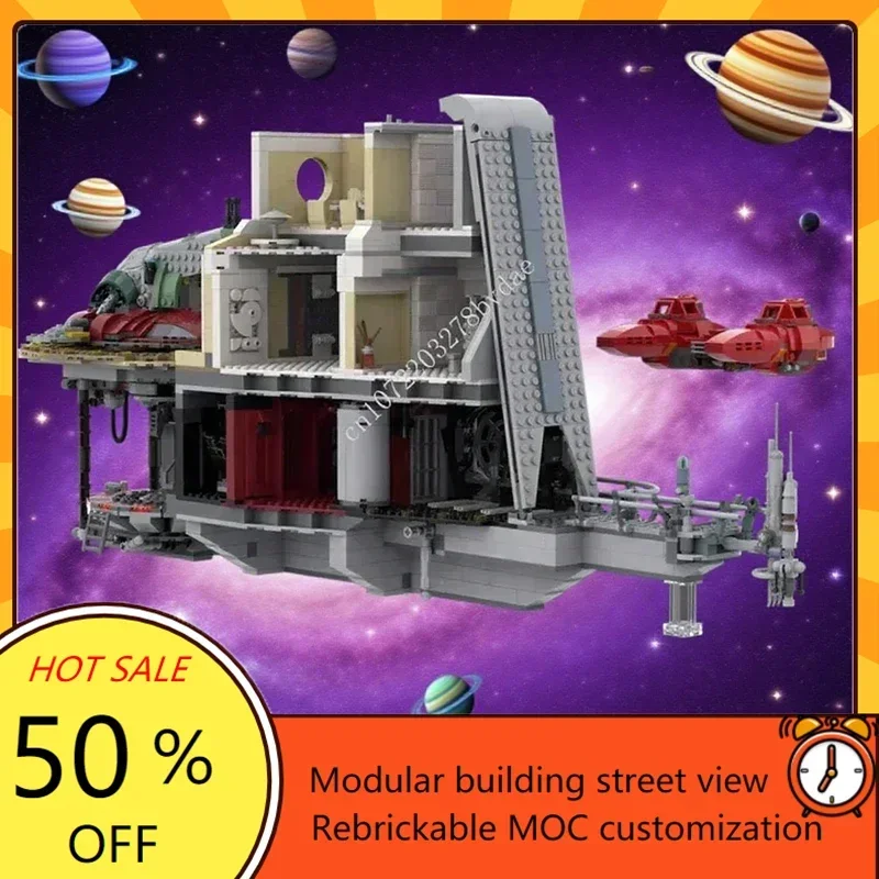 

2294PCS MOC Custom Puzzle Trouble in the Clouds MOC-75222 Spaceship Model Collection - Children's Toy Birthday Gift