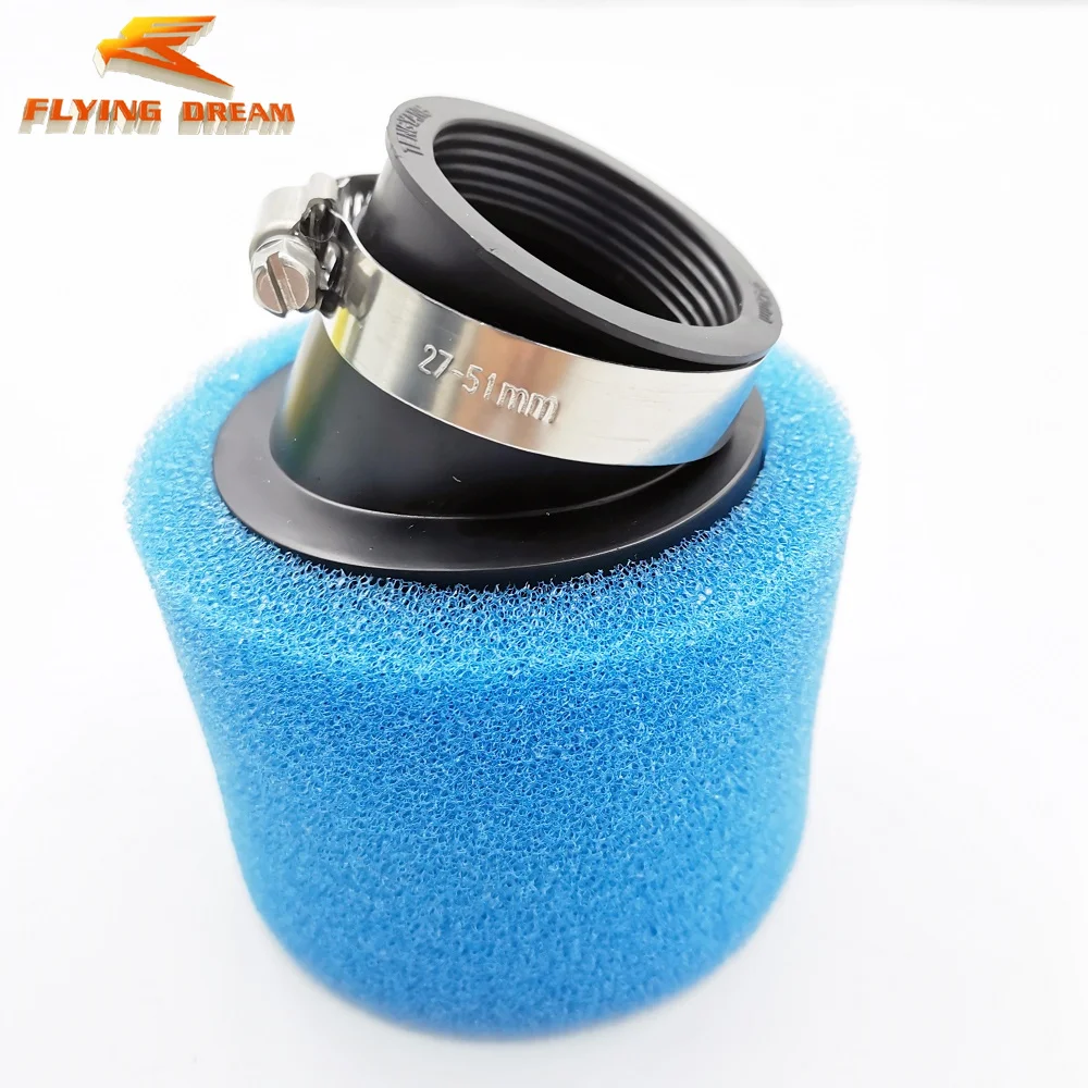 Universal Motorcycle Replacement High Performance Air Filter Carburetor Intake Cleaner 38/42mm Sponge Moped Scooter Dirt Pit Bik