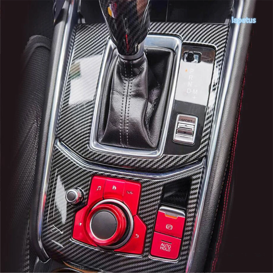 Gear Shift Panel Window Glass Lift Button Switch Decoration Frame Cover Trim Fit For Mazda CX-5 CX5 2017 - 2024 Car Accessories