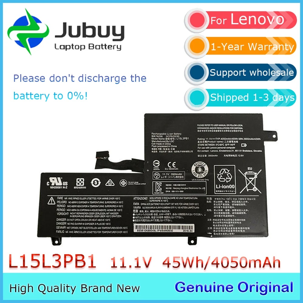 

Оригинальный аккумулятор для ноутбука L15L3PB1 11,1 В 45 Втч для Lenovo IdeaPad N22 N22-20 N23 N42-20 Chromebook L15M3PB1 SB10W67248 SB10W67355