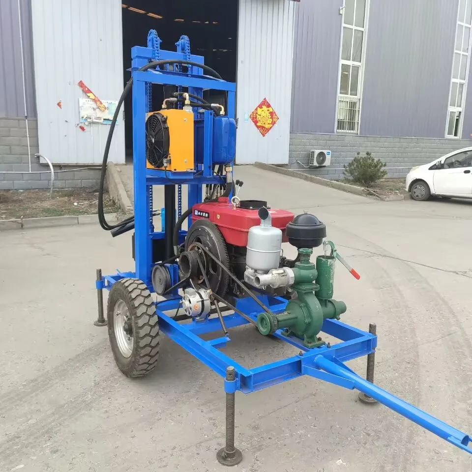 Customizable hydraulic portable easy-to-operate mining drill rig 22 HP diesel underground drilling water well drill rig