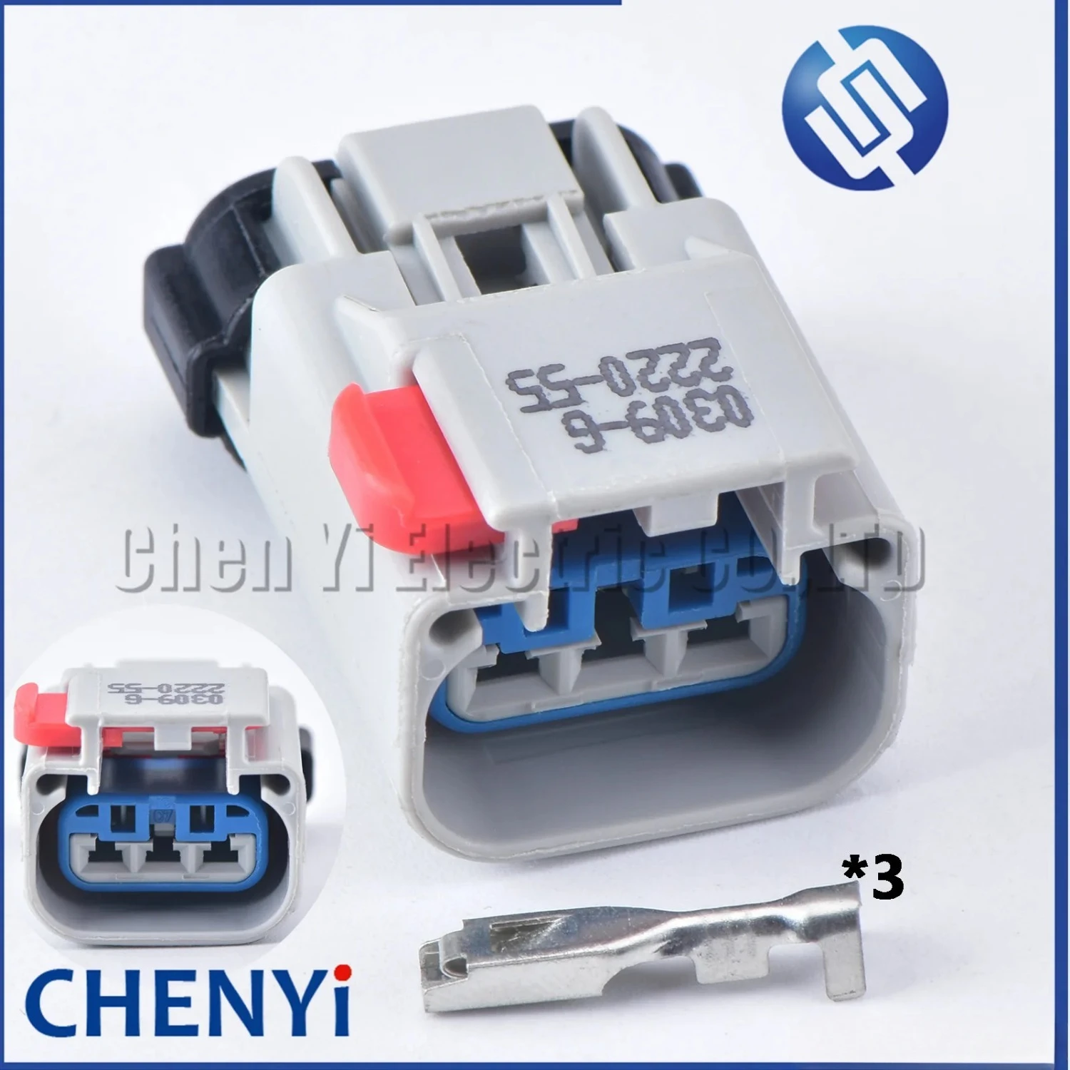 1 set 3 Pin 2.8mm female auto waterproof wiring harness plug cable electric sealed plug connector 54200309 54200309-B 54200313