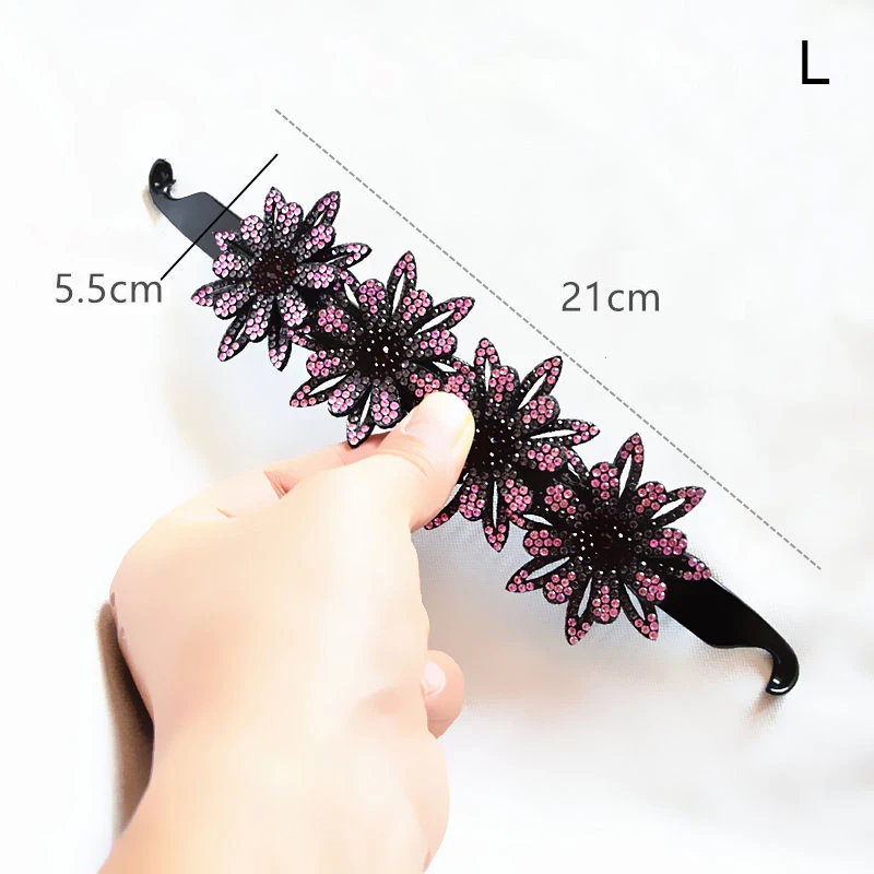 Rhinestone Hair Cage Hair Stick Hair Accessories Crystal Hairs Clips Ponytail Holder Hair-Claw Large Mini Flower Styling Tools