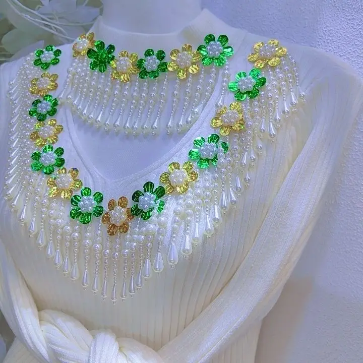 

Heavy Embellished Sexy Knit Sweater Women 2025 Fall Winter White Hollow Out Slim Fit Top Bustier Base Layer