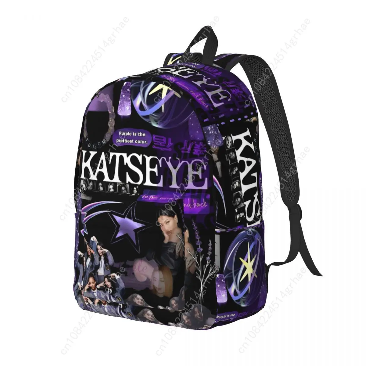 Katseye Fashion Backpack Sports High School Work Daypack untuk Pria Wanita Tas Bahu Laptop