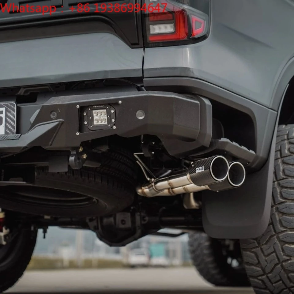 For Ford Ranger T9 NEXT GEN 2023+ Models, Dual-exit Carbon Fiber Exhaust Pipes.