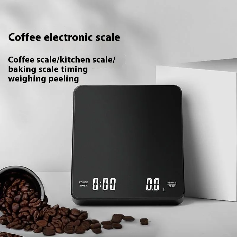 

Precision Digital Kitchen Scale 0.1g Accuracy with Timer for Pour Over Coffee Brewing Baking Food Measuring Compact Home Use