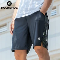 Pantalones cortos deportivos ROCKBROS, pantalones cortos transpirables para correr, pantalones cortos Unisex de verano de secado rápido informales de LICRA para correr y Fitness