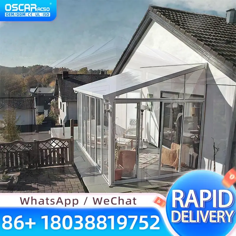 Insulated All Season Durable Moisture Proof Sunroom for Backyard Relax with 1 year Warranty sunroom