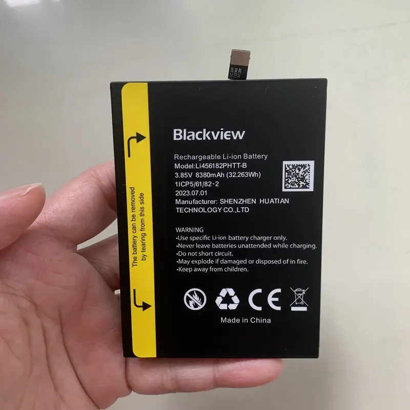 Batterie BatBR d\'origine pour Blackview, pièces de réparation de téléphone portable, BL8800 Pro, BV8800, 8380mAh