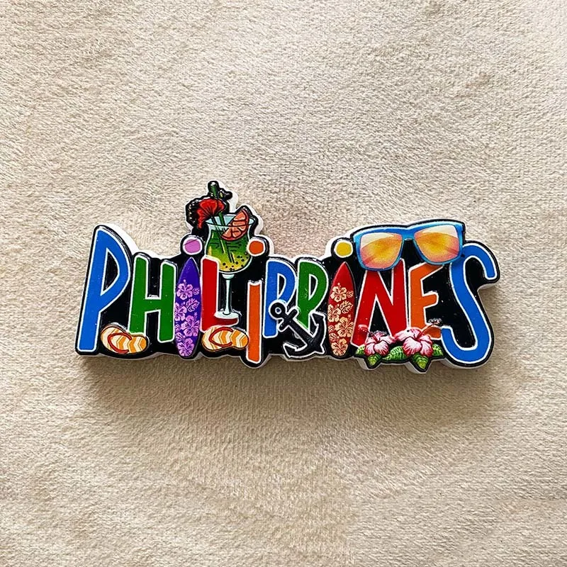

Philippines Creative Letter Travel Souvenirs 3D Creative Decoration Souvenirs Refrigerator Magnets Home Decoratio