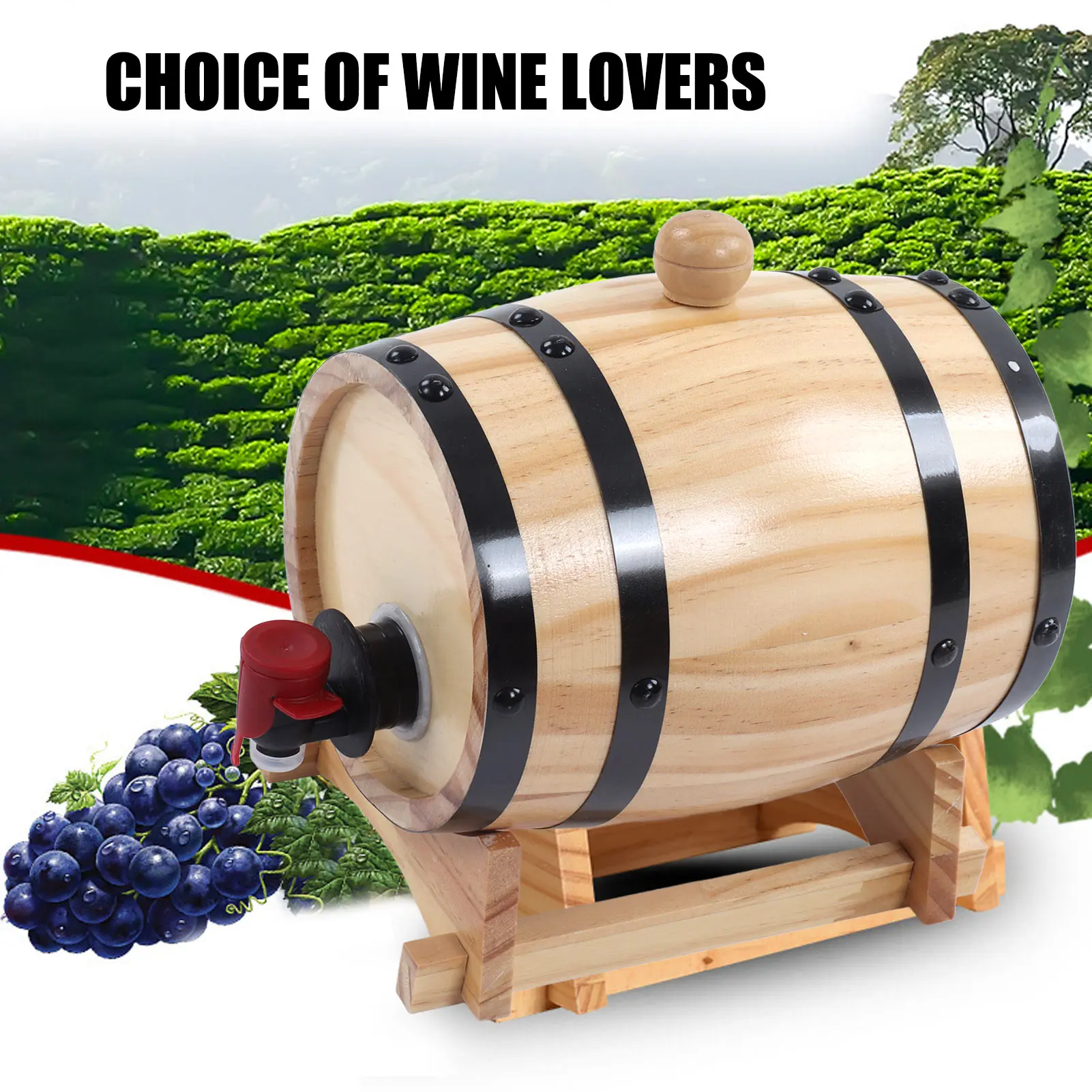 Wine Pine Barrels Wine Pine Aging Barrels Beer Barrels for Bar Catering Barbecue Shop
