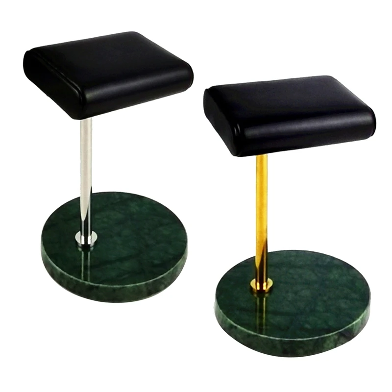 Green Marble Base Watch Stand Metal Rod Watch Display Props Bracelet Display Stand Jewelry Stand Shoot Props