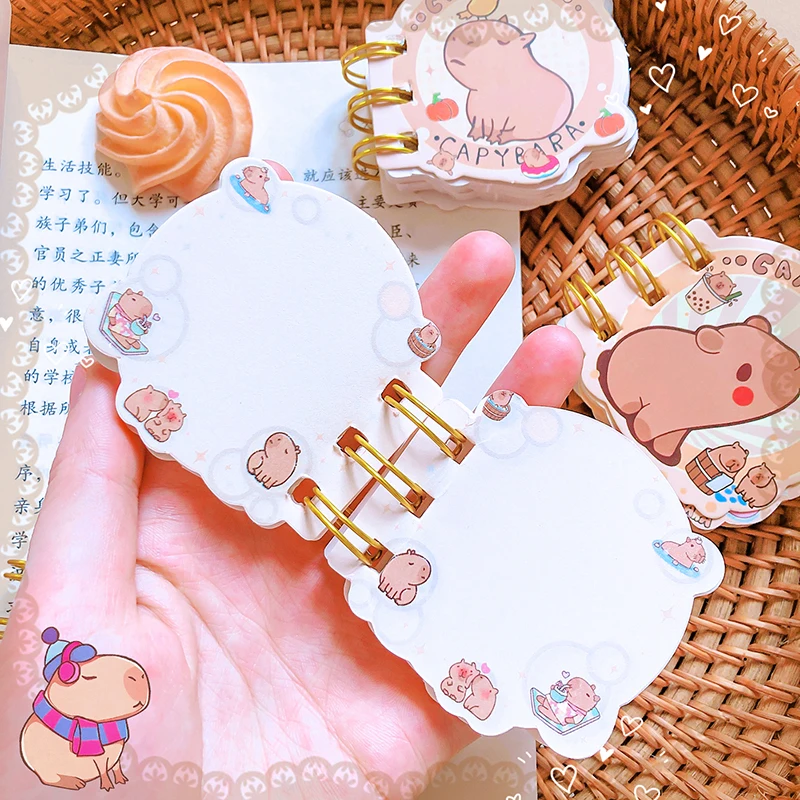 Imagem -03 - Mini Kawaii Notebook Portátil para as Crianças Acessórios de Escritório Material Escolar Pequeno Notepad Notas Diárias Papelaria Presente