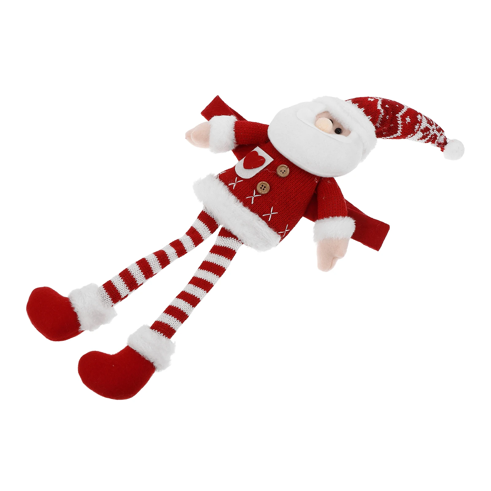 

Holiday Window Curtain Tiebacks Knitted Long-Legged Character Buckle Clamp for Christmas Home Rv Door Decorative Fastener