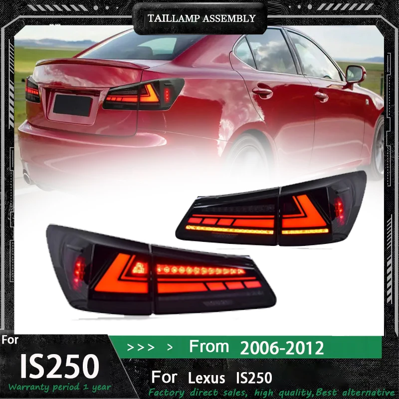 Car Full LED Tail Lights With Start Animation Sequential Indicator For Lexus IS250 300 2006-2012