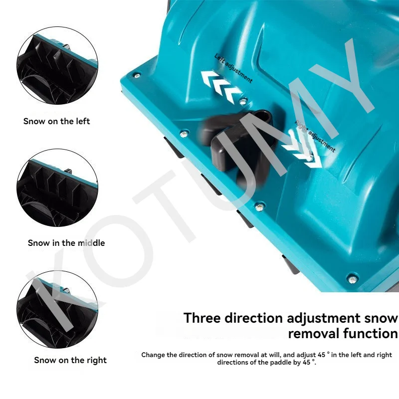 Imagem -06 - Lançador de Neve sem Fio 21v Bateria de Lítio Recarregável pá de Neve Elétrica Largura de Limpeza 33cm Soprador de Neve