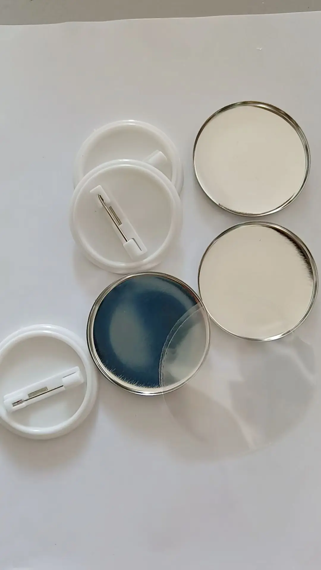 

1000pcs 25MM/1inch Safty pin Round badge button maker button badge blank material DIY blank button badges pin button badges