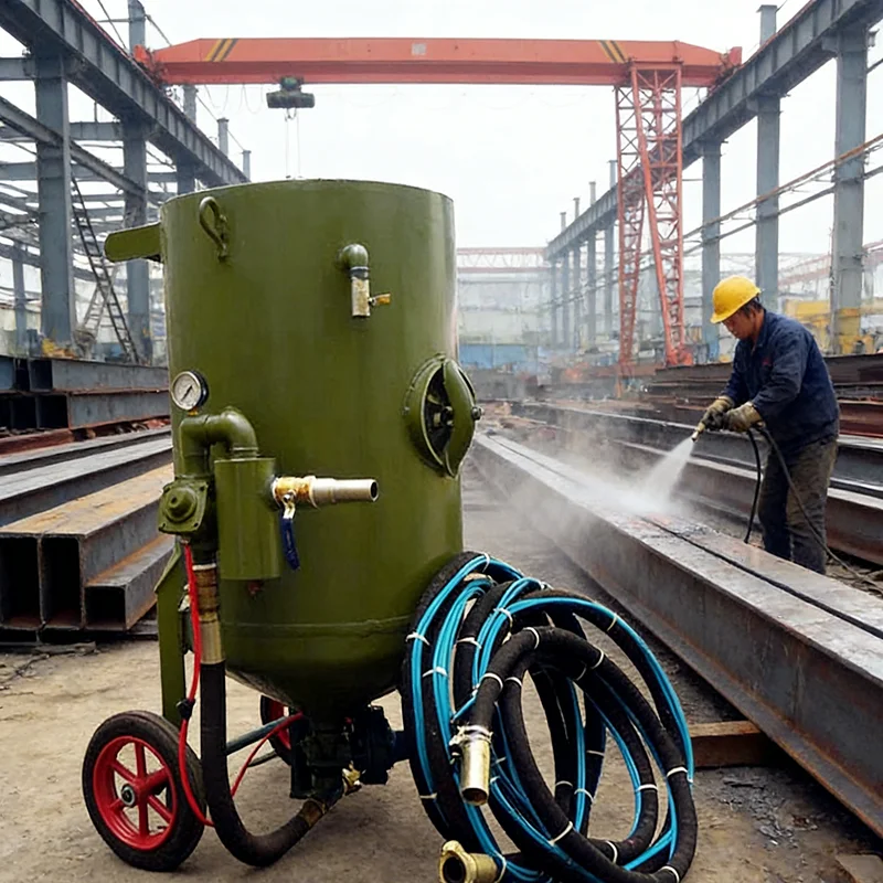 Portable Sandblasting Machine Handheld Sand Blaster Quick Clean Sandblasting Tool for Rust Dirt Oil Stain Removal