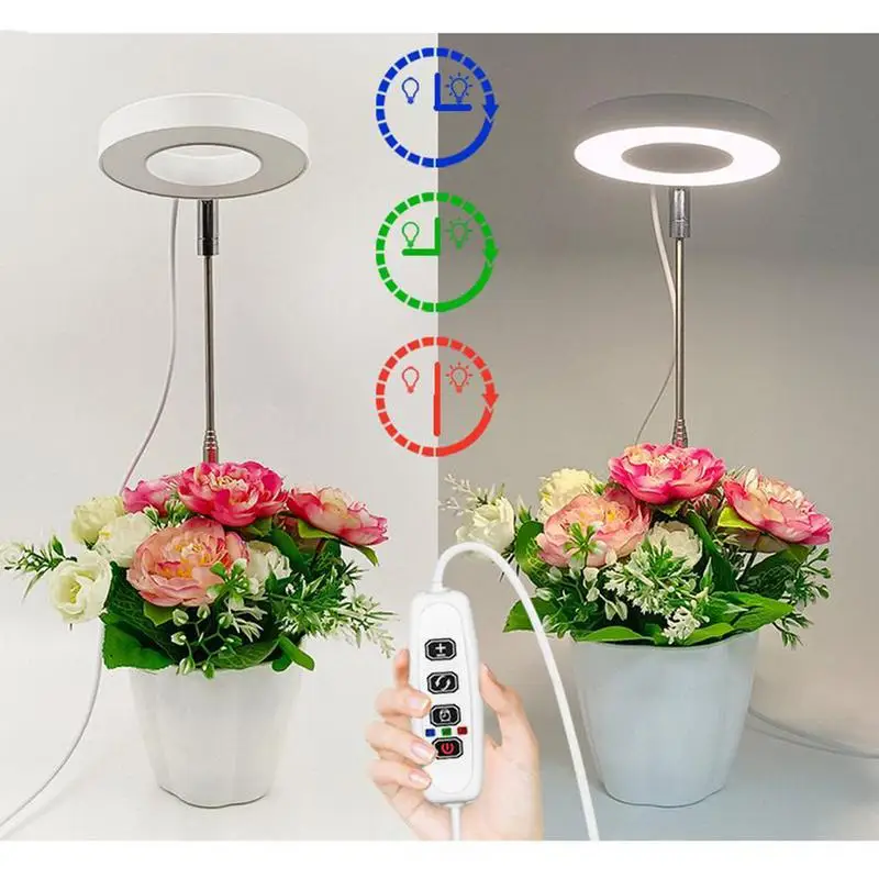 

Plant Lights For Indoor Growing Sun Simulation Fill Lamp For Flower LED Full Spectrum Grow Lights With 360 Degree Rotation