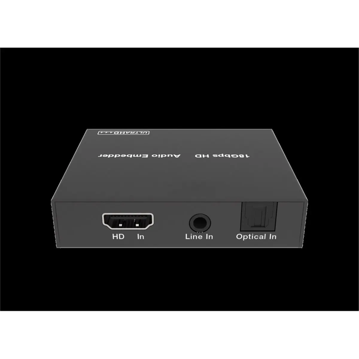 -Compatible Audio Embedder 4K -Compatible Audio Inserter Optical Toslink+Line Audio+Audio Converter Mixer