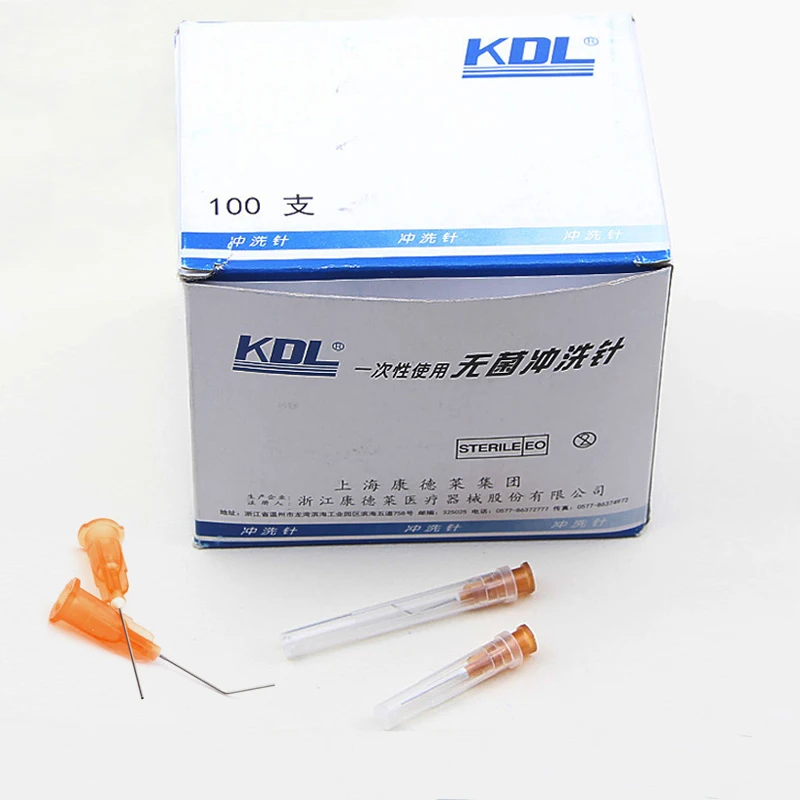 Conde lai disposable sterile eye lacrimal passage irrigation needle Angular straight dental irrigation needle