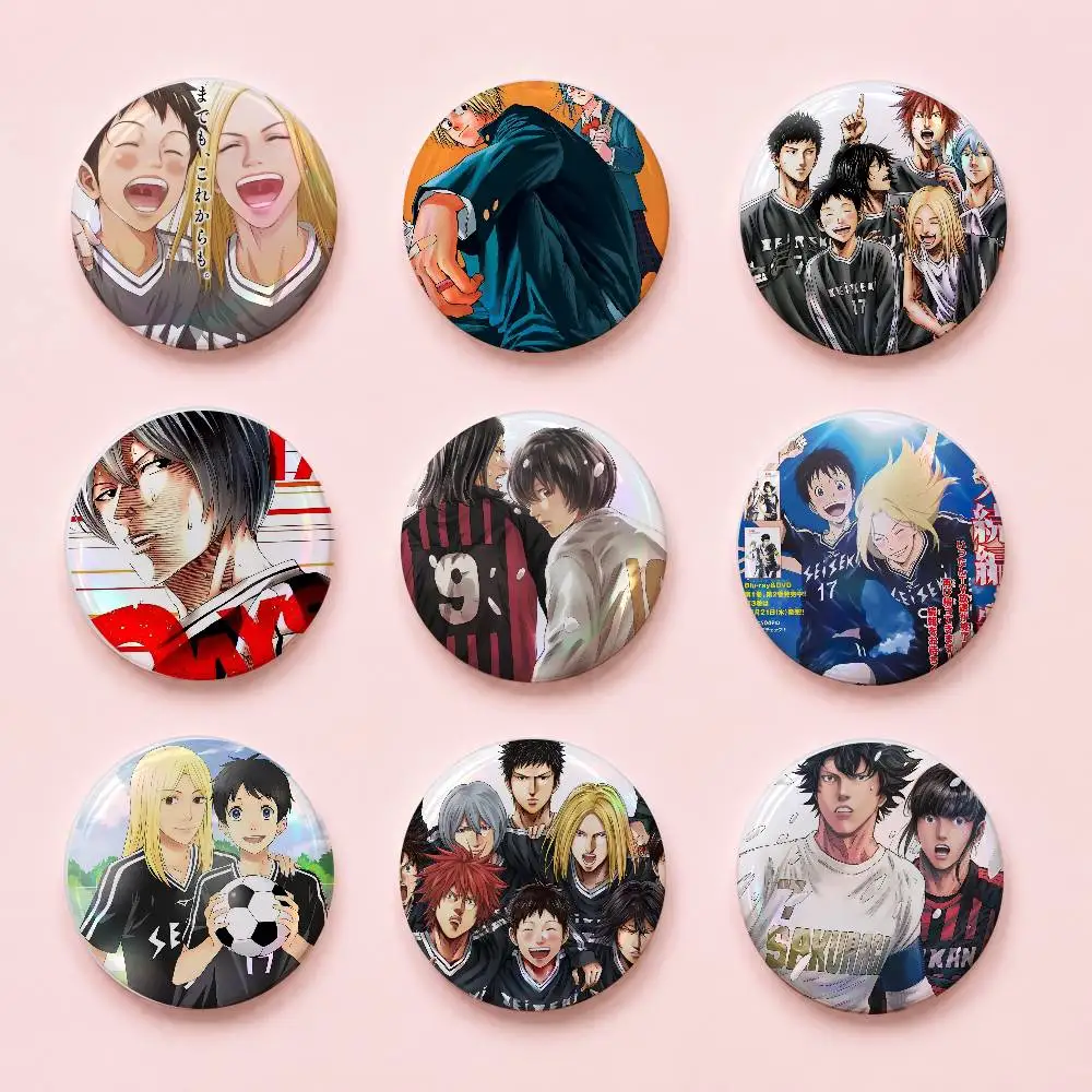 DAYS Creative Round Button Pins Badge Set Cartoon Anime Movie Music Pattern Brooches For Bags Jackets