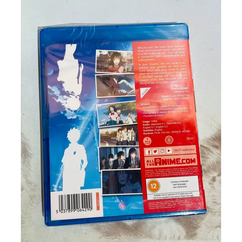Genuine Blu-ray BD Your Name Brand New and Unopened Original Anime Movie Disc