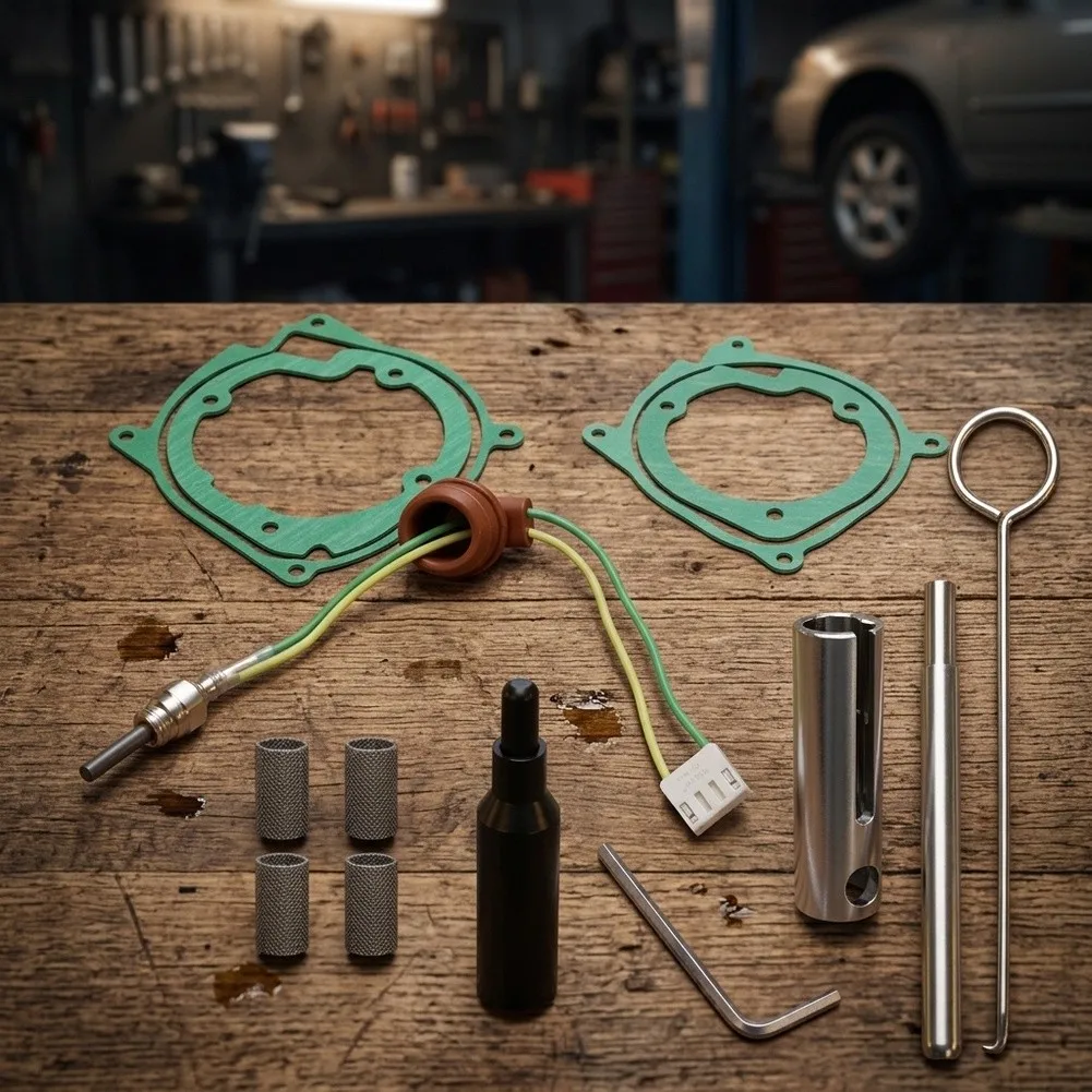 12V Glow Igniter Repair Kit 14Pcs With Sealing Gaskets And Tools For 2-8KW Fuel Burning For Parking Air Heater Maintenance Set