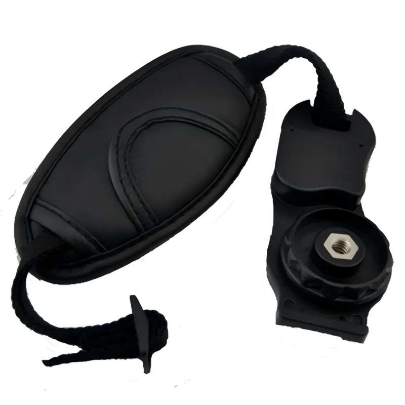 Leder-Kamerahandgelenkriemen, DSLR-Handgriff, gepolsterter, ergonomischer Riemen mit Anti-Rutsch-Funktion, sicherer Halt für Canon, Nikon, Sony DSLR-Fotokameras.