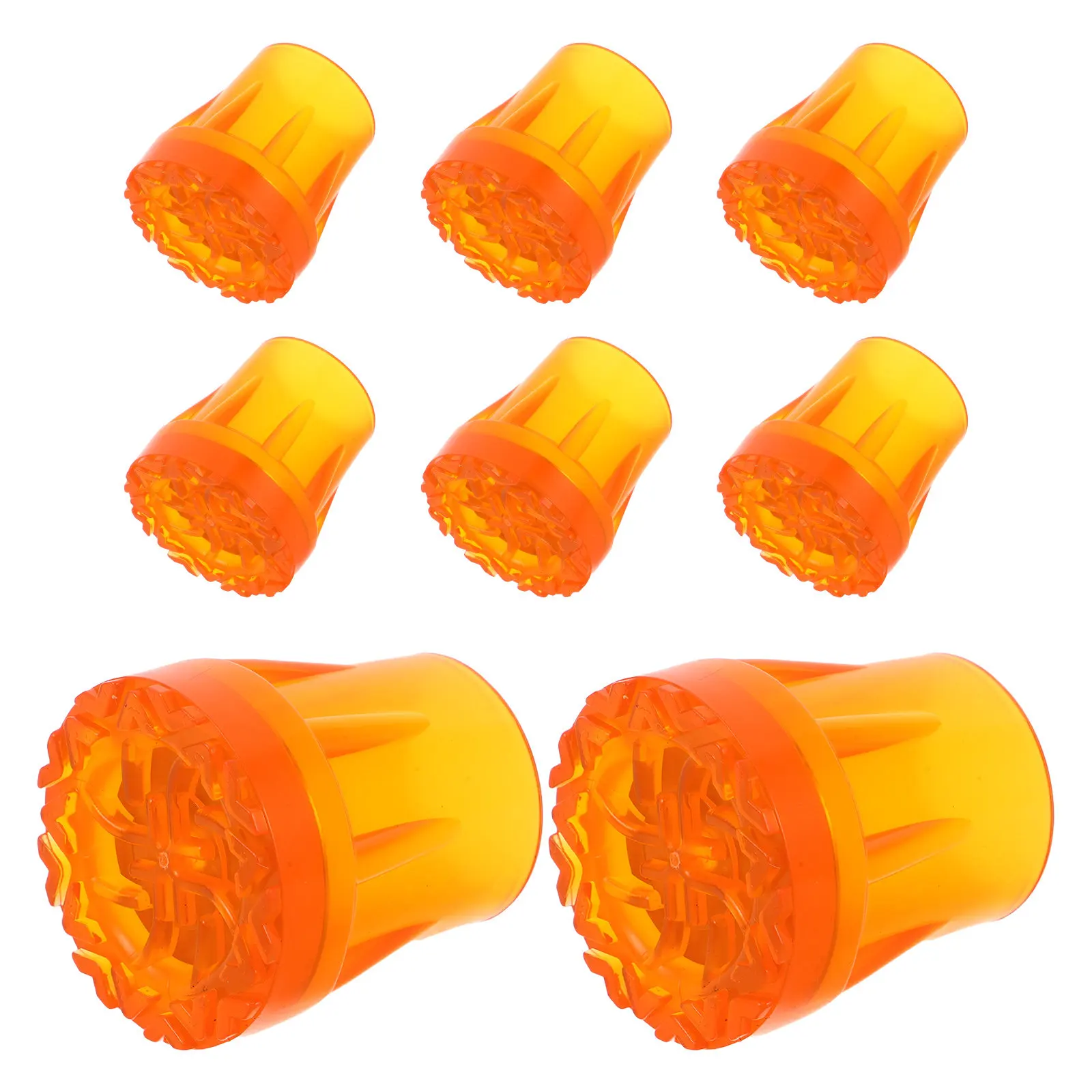 8Pcs Walking Stick Caps Non-Slip Oxford Material Anti-Skid Cane Tips Replacement for Seniors Crutches Support Stability 28Mm