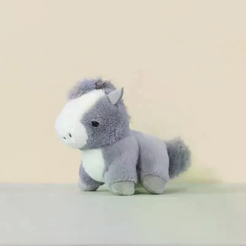 Schattige pony pluche sleutelhanger cartoon gevulde pop mascotte hanger rugzak hangende decoratie hanger nieuwjaar accessoires geschenken