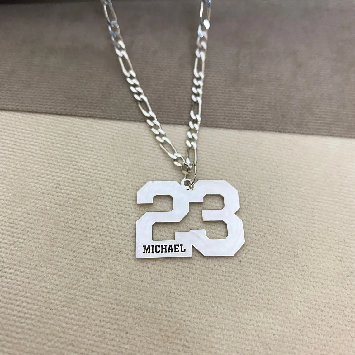 Custom Numbers Ball Star Name or Your name Movable Pendant Necklace Cool Boy Girl Sport Fans Women Men Persoanlized Jewelry