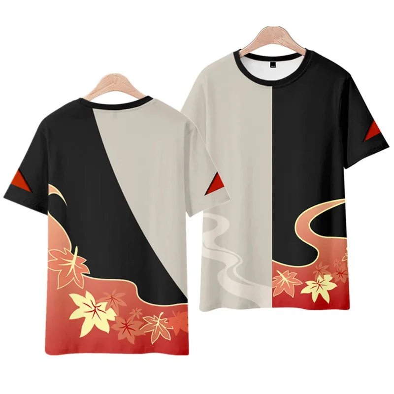 Genshin Impact Cosplay Costume pour hommes et femmes, Kaedehara Kazuha, sweat à capuche, t-shirt, pantalon, Everak Kimono, vêtements de fête d'Halloween, XC6497