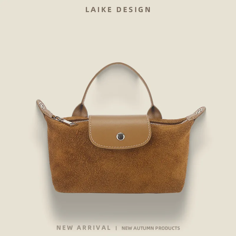 

Laike leather goods bags women's new leather matte women's bags simple and high-end dumpling bags fashionable commuter shoulder