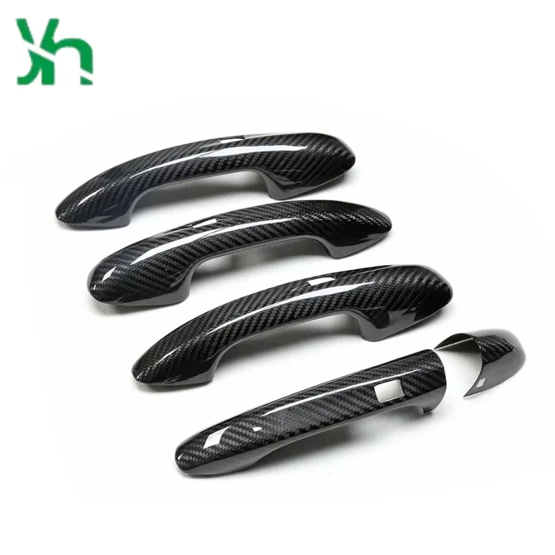مقبض الباب غطاء جاف ألياف الكربون ل Merdeces-Benz W205 W222 W257 W213 W238 W177 W118 X247 الخارجي