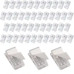 Self Adhesive Sticky Clips Christmas Decorations Hanging Sticky Wall Clips Spring Clips Plastic Photo Clips Office